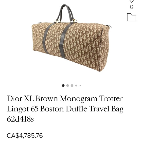 ❌SOLD❌Authentic Dior tortter lingot 65 duffle bag - Picture 11 of 17